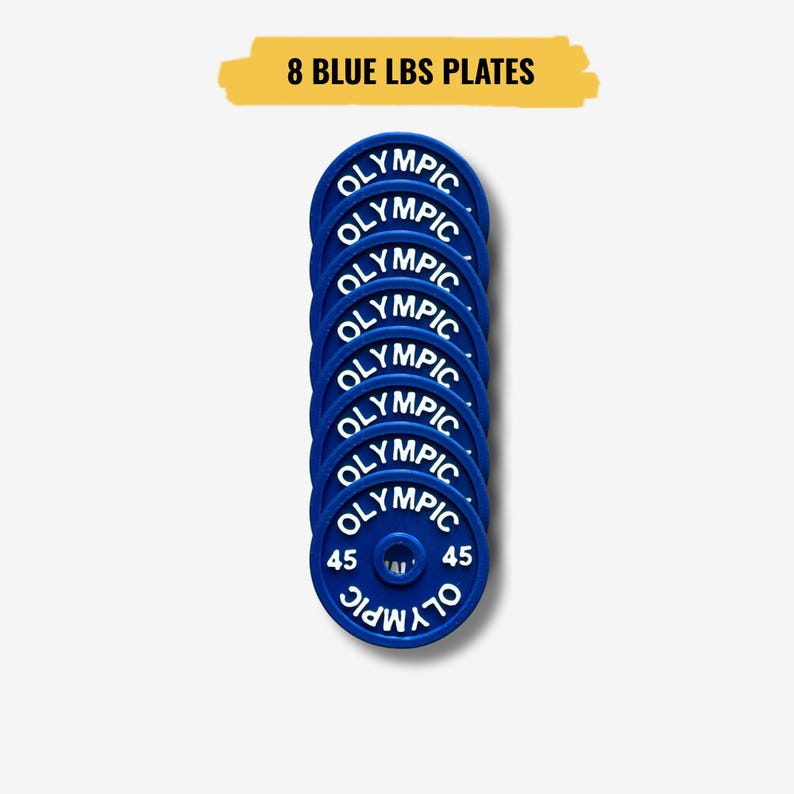 weight set for PR Tracker / best performance display / personal record / personal best / personalized weight plate / !only weight plates! image 6