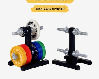 mini weight plate rack for PR Tracker Best performance display / personal record / including weight plates