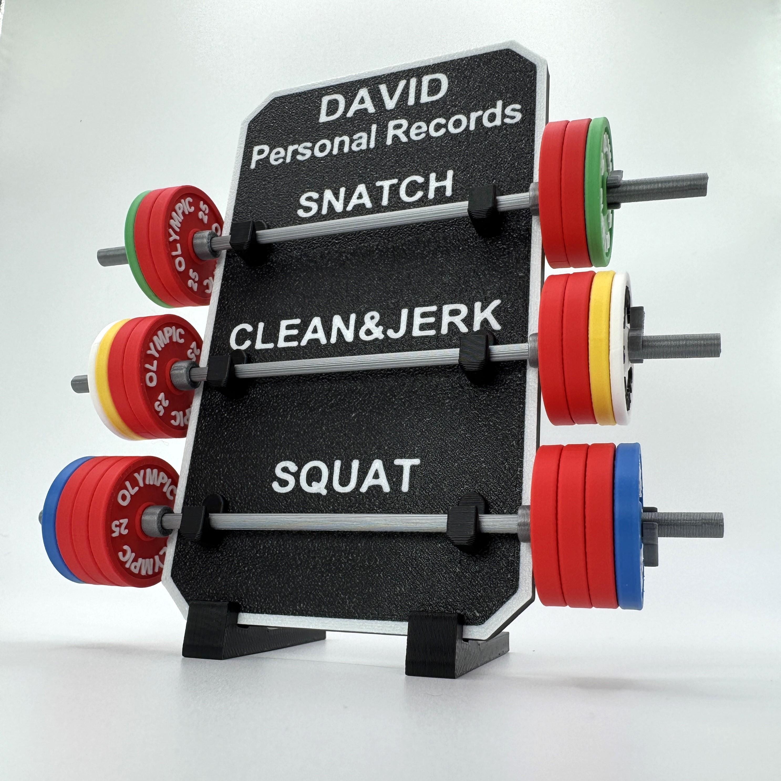 PR Tracking Board - Scale 1:20 - Customizable - Personal Record - Best ...
