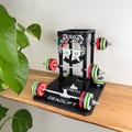 PR Tracker/personal record/best perfomance display/mini squat rack/personalized gift/Olympic weightlifting/fitness motivation product logo
