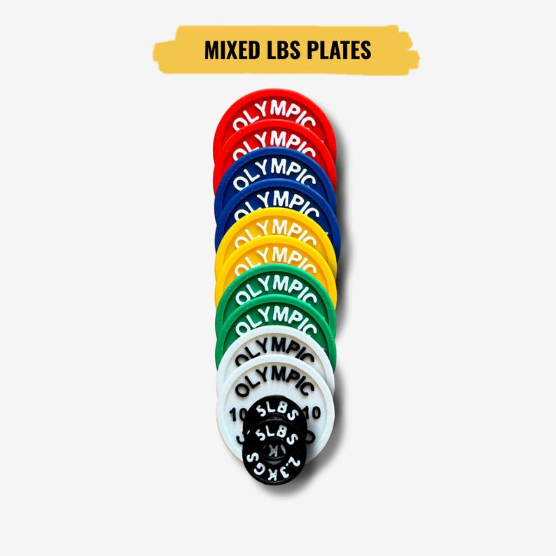 weight set for PR Tracker / best performance display / personal record / personal best / personalized weight plate / !only weight plates! image 7