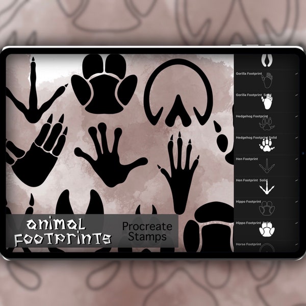 Paw Print Stamps Etsy