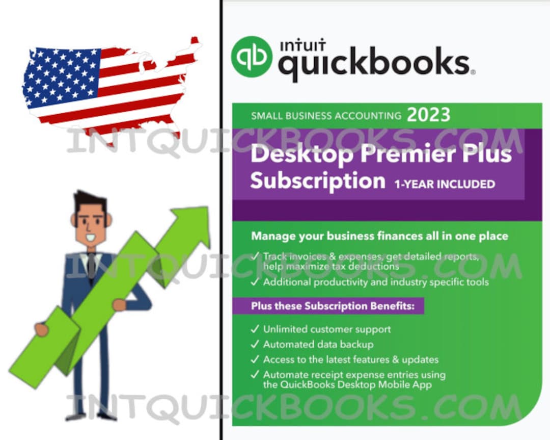Quickbooks Desktop Premier Plus 2023 1 Year Included US Etsy