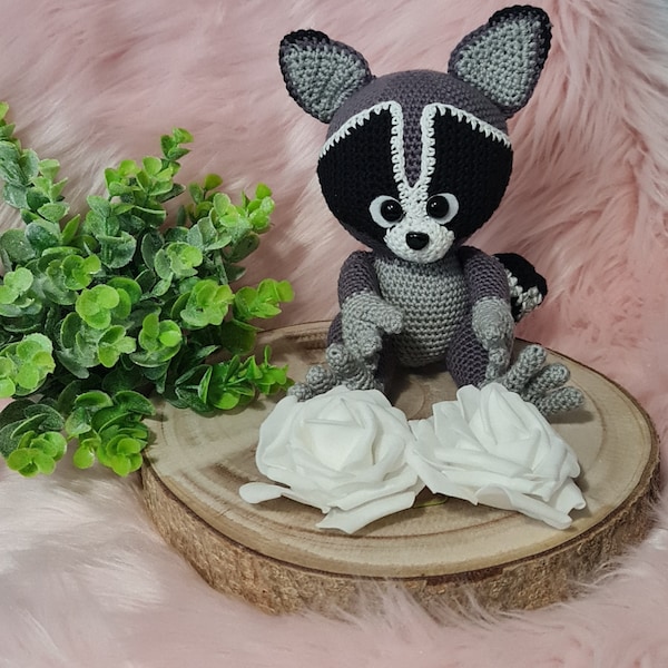 Baby Racoon Washi Amigurumi