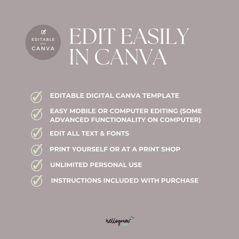 Bridal Shower Signature Cocktail Sign Image, Modern Printable Bar Menu