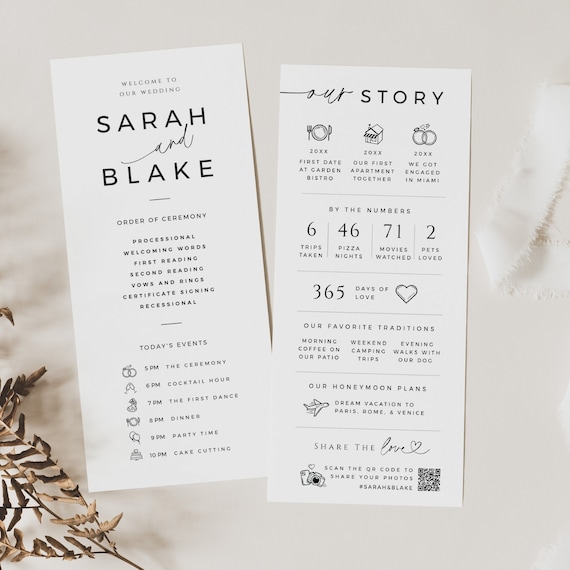 Intimate Wedding Program Ideas for Meaningful Ceremonies