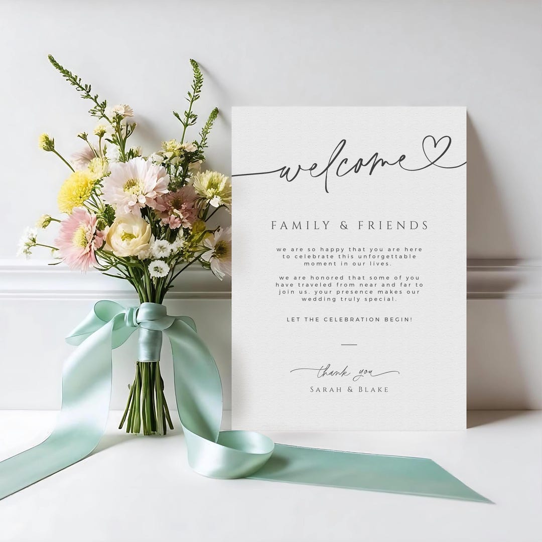 Image 5 for Wedding Welcome Note Template
