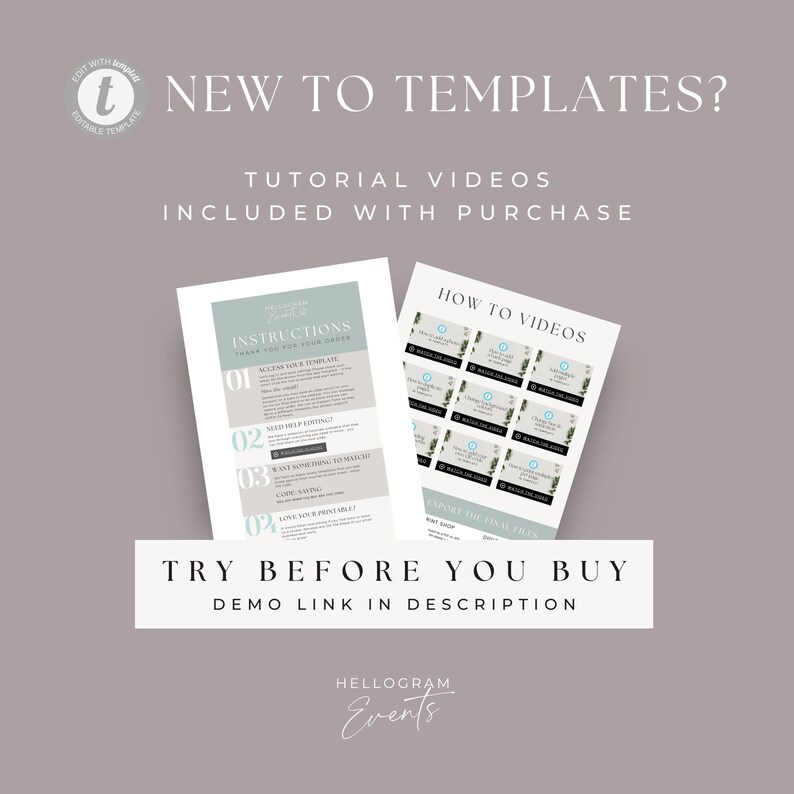 Bat Mitzvah Program Template, Editable Minimal Jewish Info, Printable