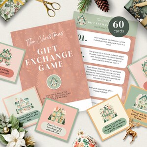 Fun Gift Exchange Game for Christmas, Family Holiday Game, Office Party Game, Printable Present Swap Card Activity, INSTANT DOWNLOAD, HOL06