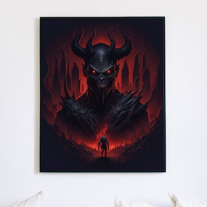 PRINTABLE The Reign of Shadows: Digital Artwork Featuring the Lord of Darkness | Unleash the Power of the Lord of Darkness