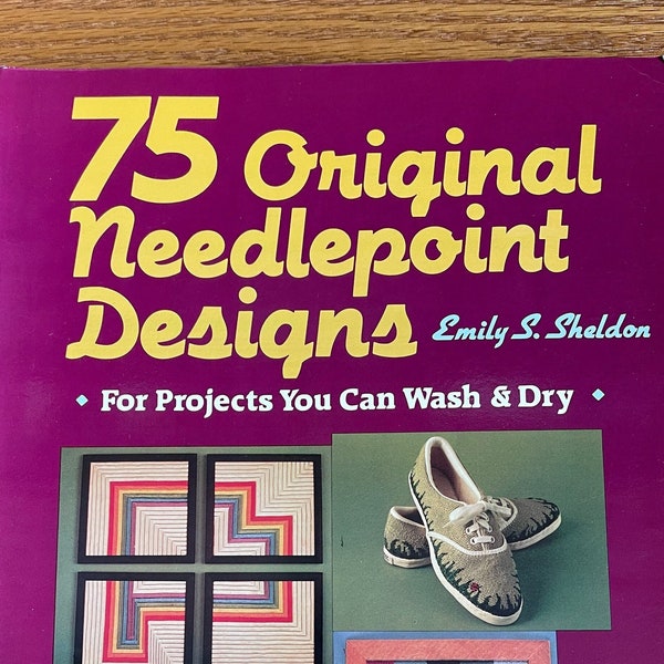 Vintage-75 Original Nadelspitzen Designs von Emily S Sheldon/Handarbeit Musterbuch/Für Wash & Dry Projekte/131 Seiten/selten/1981