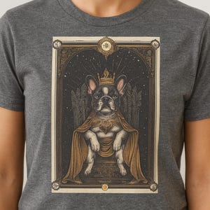 French Bulldog Shirt - Frenchie Mom Shirt - Tarot Card Bulldog Tee - French Bulldog Tshirt Funny - Bulldog Gift for Owner - Frenchie Dog Tee