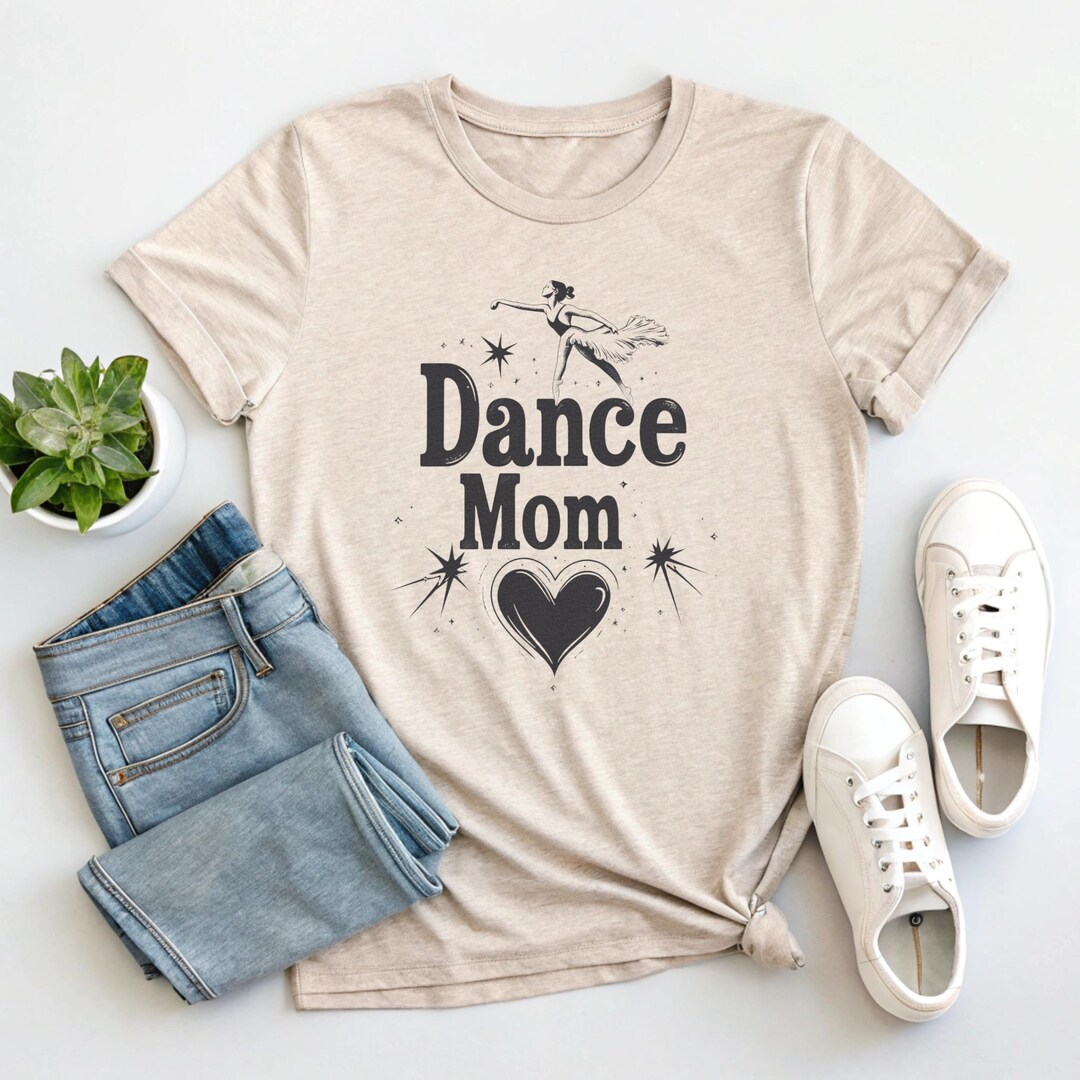 Dance Mom T-Shirt With Animal Print Detail – Relevé Dance Designs