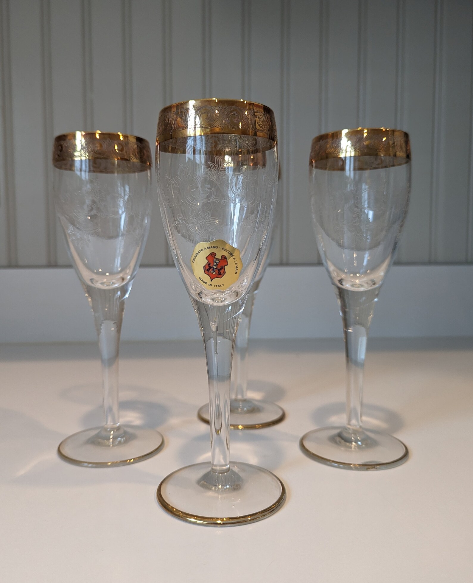 Vintage Italian Wine Glasses Etsy