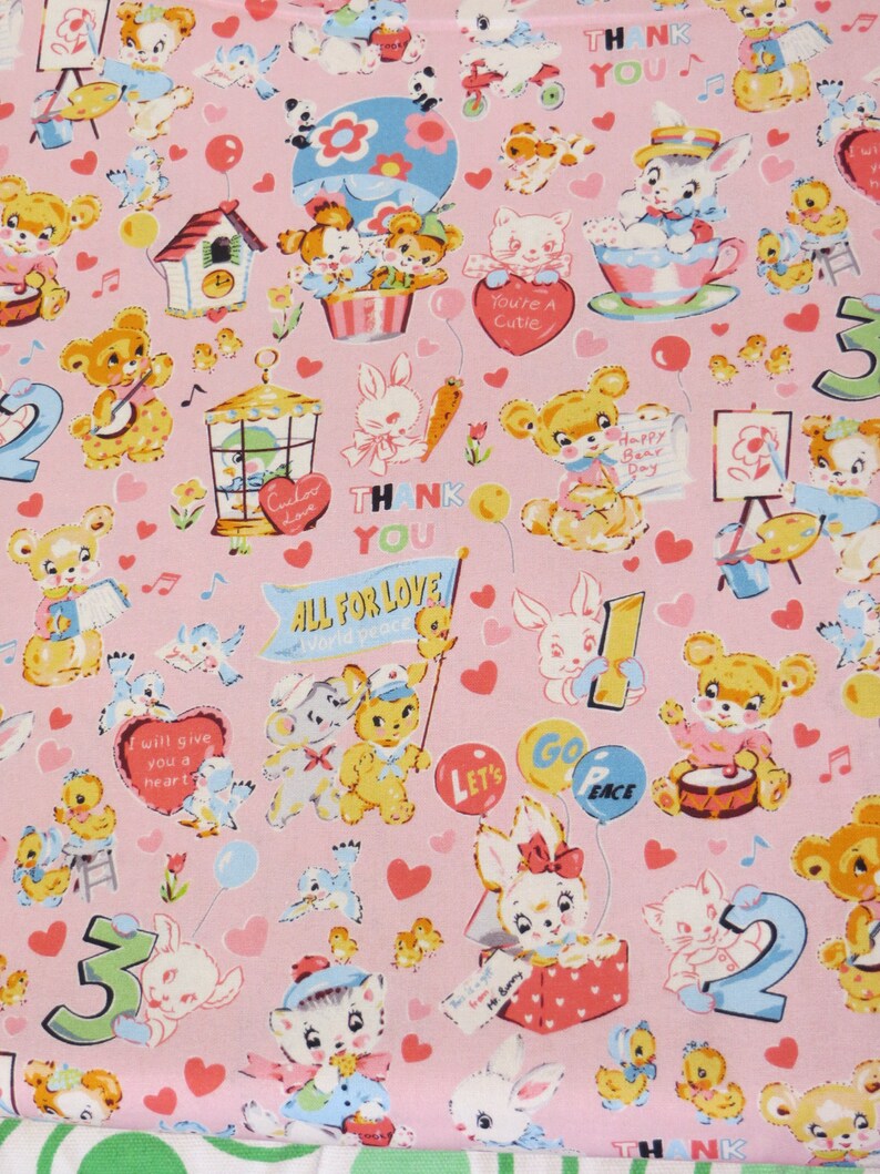 Kitschy and Kawaii Cotton Fabricsweet Ditsy Etsy