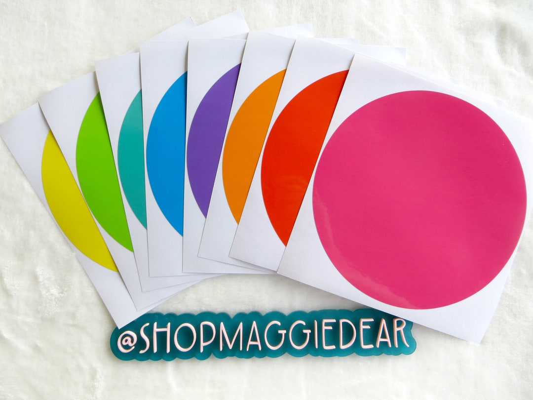 Table Top Vinyl Circlesdry Erase Circlesteacherteaching6 Inchset of 8 Etsy