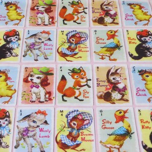 Kitschy and Kawaii Cotton Fabric-Baby Animals-RUMMY-Tiles-Japan-Sewing-Quilting