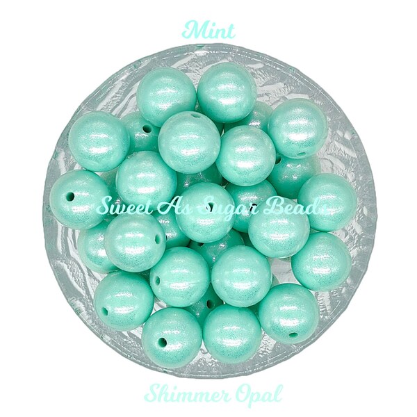 Silicone Beads-15mm-Opal Mint Green-Supplies-Beaded Pens