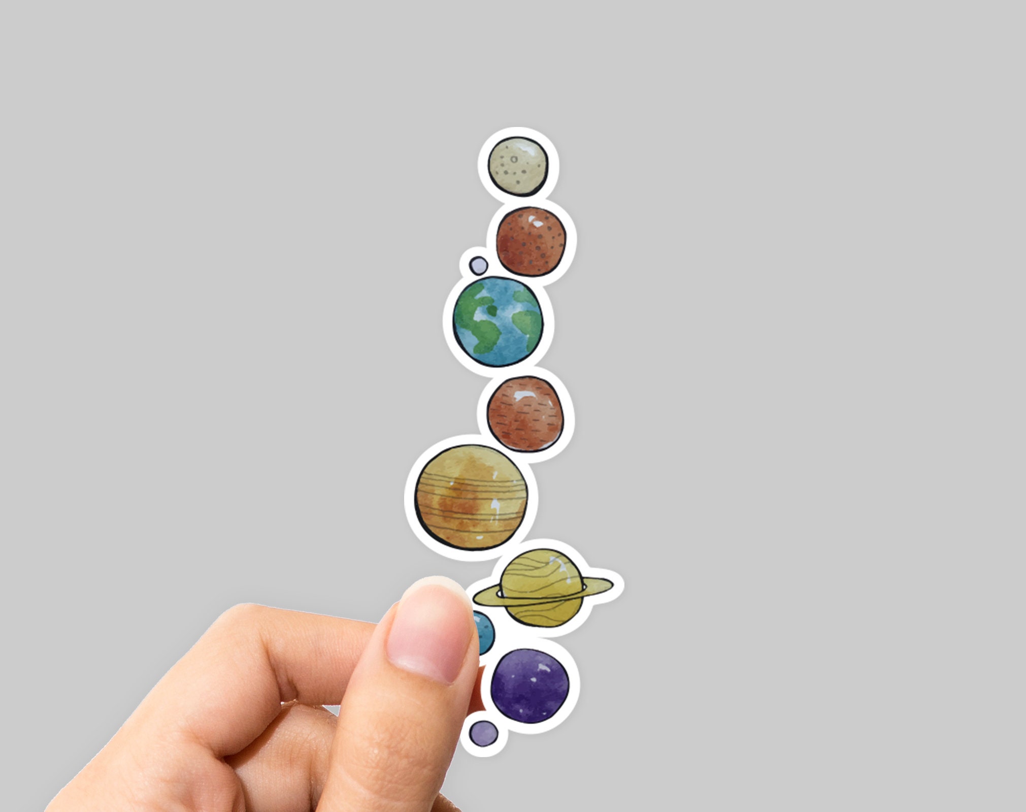 Solar System Sticker Solar System Decal Sticker Etsy