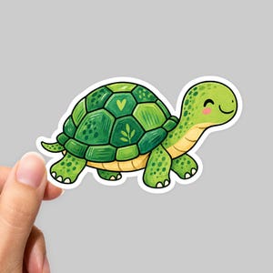 Turtle sticker, Turtle Decal, Laptop Turtle Sticker, Car Turtle Sticker, Laptop sticker, Cute sticker