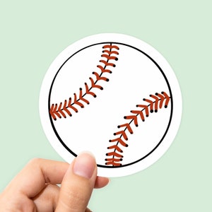 Baseball Ball Sticker, Baseball Sticker, Ball Sticker, Sport Sticker, Sport Decal, Game Sticker, Physical Activity Sticker