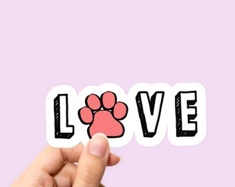 Etiqueta engomada de la pata del perro, etiqueta engomada de los perros del amor, etiqueta engomada de la pata, etiqueta engomada de la pata del perro, etiqueta engomada del amante del perro, etiqueta engomada del perro, etiqueta del perro, etiqueta engomada del ordenador portátil, etiqueta del teléfono