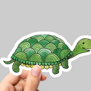 Turtle sticker, Turtle Decal, Laptop Turtle Sticker, Car Turtle Sticker, Laptop sticker, Cute sticker
