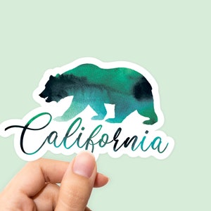 California sticker, I love California sticker, California decal, California state sticker, California bear sticker