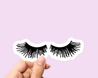 Etiqueta engomada de las pestañas, etiqueta engomada de los ojos, etiqueta engomada femenina, etiqueta engomada de la muchacha, etiqueta engomada de las mujeres, etiqueta engomada del maquillaje, etiquetas engomadas del ordenador portátil