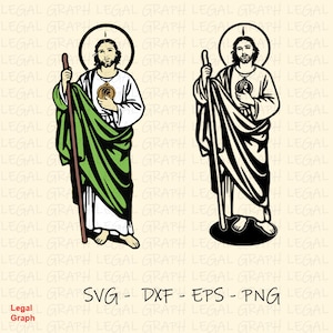 Saint Jude Thaddeus svg, cricut, silhouette, cutting files, T-shirt printing, vector, design files, digital file