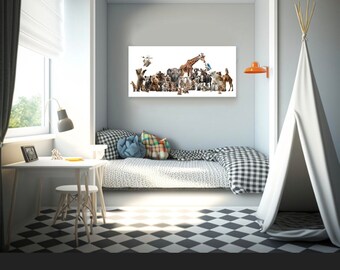 AI Photo Composite of a Zoo of Animals, Midjourney Art AI Photo Composite of a Zoo of Animals, Midjourney Art