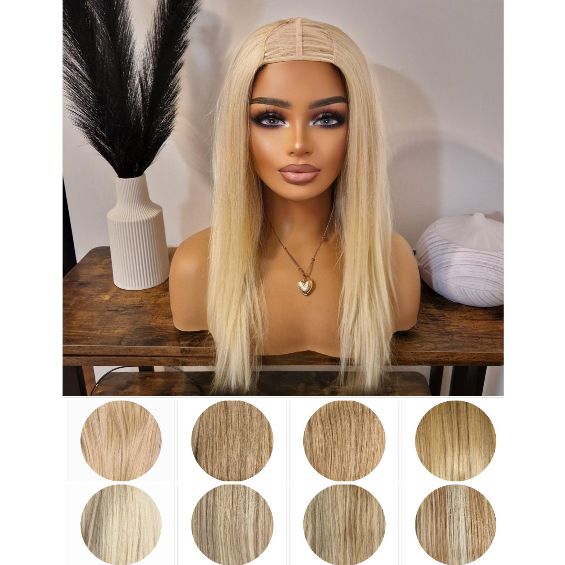☆100% remy hair human hair (U part) wig☆ Amazon.com : U Part Wigs Human Hair Brazilian Bone Straight