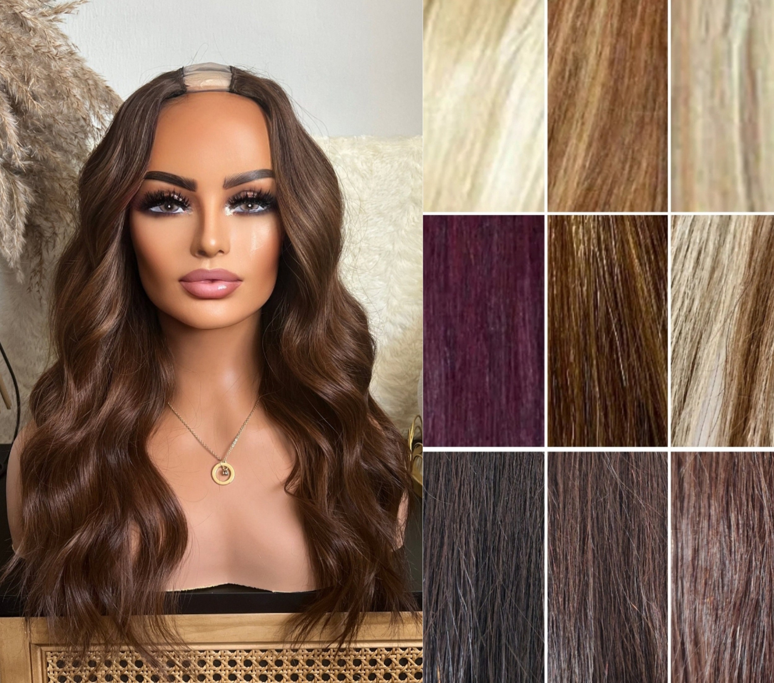 新入荷 Wig, Part U Remy Hair Human 100% 26 Brown's Long, Inches ウィッグ・エクステ