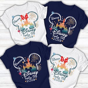 Personalized Disney Family Trip Shirts, Disney Family Vacation Shirts 2026, Disney Matching Family Shirts, Disneyland Family Vacation Shirts