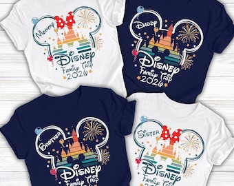 Personalized Disney Family Trip Shirts, Disney Family Vacation Shirts 2026, Disney Matching Family Shirts, Disneyland Family Vacation Shirts