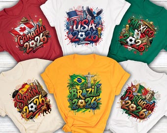 World Cup 2026 Country Shirts, World Cup Usa Shirts, World Cup Family Shirt, World Cup Mexico Shirts, World Cup Canada Shirt, World Cup 2026