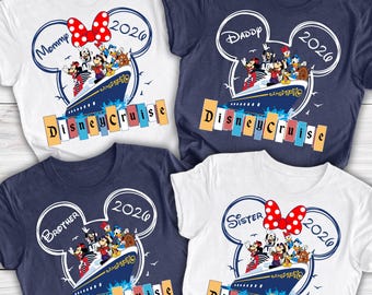 Custom Disney Cruise Family Shirts, Disney Cruise Family Shirt 2026, Disney Cruise Name and Year Shirts, Disney Cruise Matching Shirts