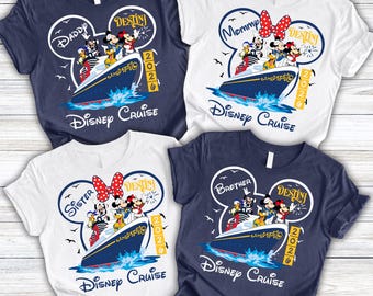 Custom Disney Cruise Family Shirts 2026, Disney Cruise Destiny Shirts, Disney Cruise Wish Wonder Treasure Magic Destiny Fantasy Dream Shirts