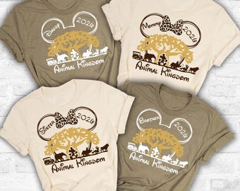 Custom Disney Animal Kingdom Shirts 2026, Disney Safari Family Matching Shirts, Disney Birthday Family Shirts, Disney Safari Family Shirts