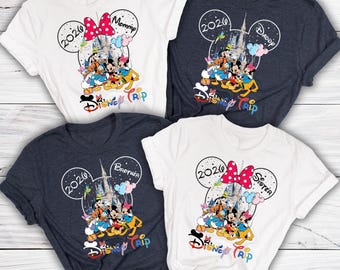 Custom Disney Family Trip Shirts 2026, Disney Vacation Shirts, Disney Vacation Squad Shirt, Disneyland Family Trip Shirt, Disney Group Shirt