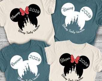 Personalized Disney Family Vacation Shirts 2026, Disney Family Vacation Shirts, Disney World Family Shirt, Disney Family Trip Matching Shirt