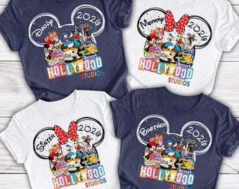 Custom Disney Hollywood Studios Shirts 2026, Disney Family Vacation Shirt, Disney Hollywood Studios Family Shirts, Hollywood Studios Shirt