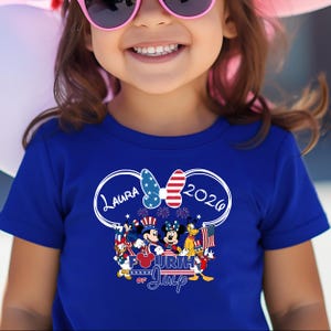 Disney 4th Of July Shirt, Custom Disney 4th Of July Shirts 2026, Disney 4th of July Family Vacation, Disney Independence Day Family Shirts afbeelding 4