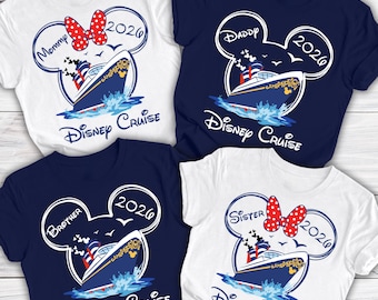 Disney Cruise Shirt 2026, Custom Disney Cruise Shirts, Disney Cruise Name and Year Shirts, Disney Cruise Family Shirt, Disney Trip Shirts