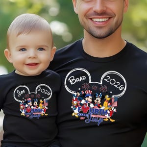 Disney 4th Of July Shirt, Custom Disney 4th Of July Shirts 2026, Disney 4th of July Family Vacation, Disney Independence Day Family Shirts afbeelding 3