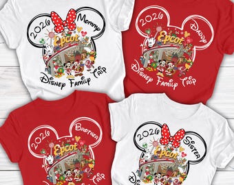 Disney Epcot Christmas Shirts, Custom Epcot Christmas Shirts 2026, Epcot Family Vacation Shirts, Epcot Trip Shirt, Disney Family Trip Shirts