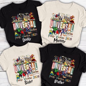 Custom Universal Studios Shirts, Universal Studios Shirts 2026, Universal Studios Family Shirts, Universal Studios Family Matching Shirts