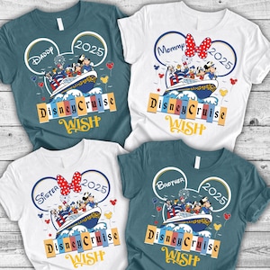 Disney Cruise Shirts, Custom Disney Cruise Family Shirt 2025, Disney Family Vacation, Disney Cruise Wonder Wish Treasure Fantasy Magic Dream
