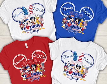 Disney 4th Of July Shirt, Custom Disney 4th Of July Shirts 2026, Disney 4th of July Family Vacation, Disney Independence Day Family Shirts