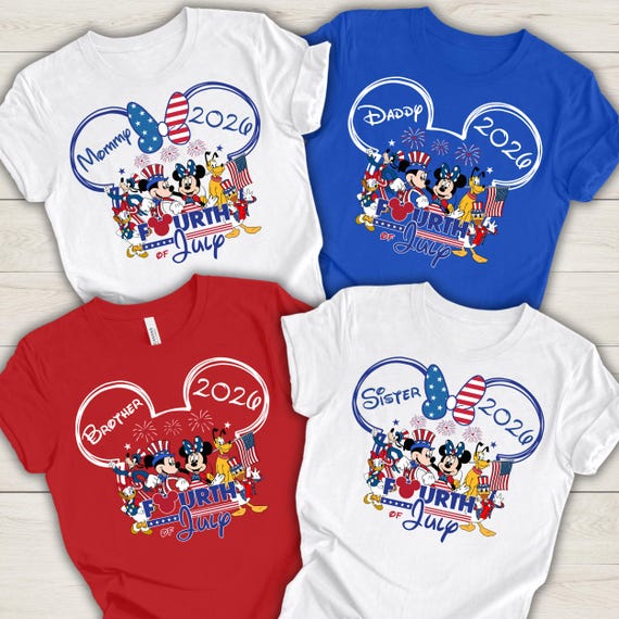 Disney 4th Of July Shirt, Custom Disney 4th Of July Shirts 2026, Disney 4th of July Family Vacation, Disney Independence Day Family Shirts